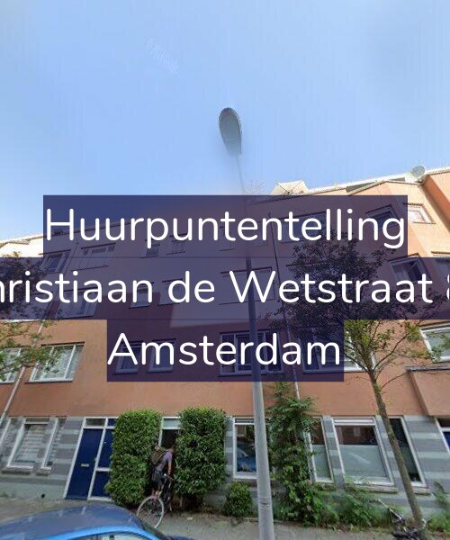 Foto gevel Huurpuntentelling voor Christiaan de Wetstraat 82, Amsterdam