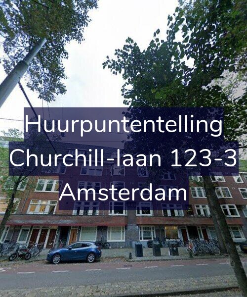 Foto gevel Huurpuntentelling voor Churchill-laan 123-3, Amsterdam