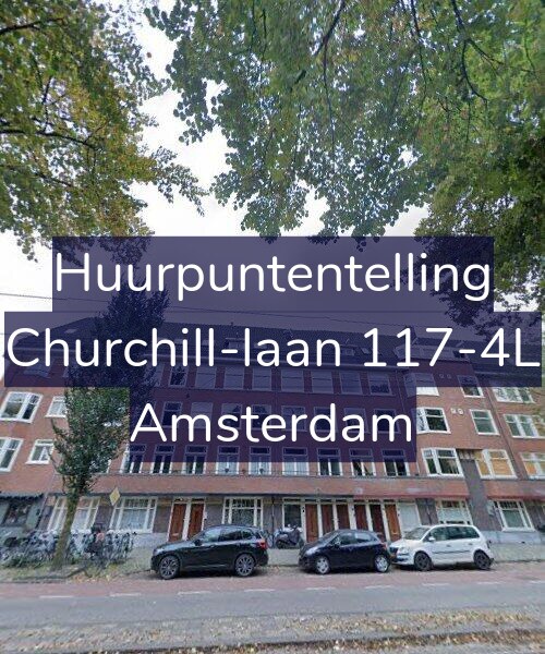 Foto gevel Huurpuntentelling voor Churchill-laan 117-4L, Amsterdam