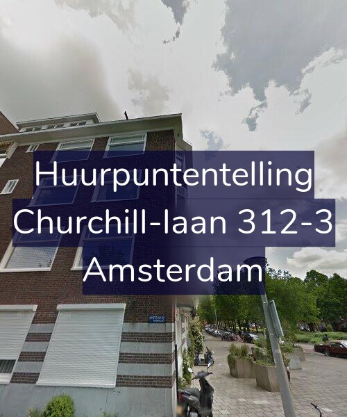 Foto gevel Huurpuntentelling voor Churchill-laan 312-3, Amsterdam