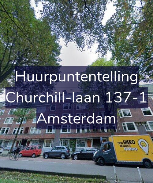 Foto gevel Huurpuntentelling voor Churchill-laan 137-1, Amsterdam