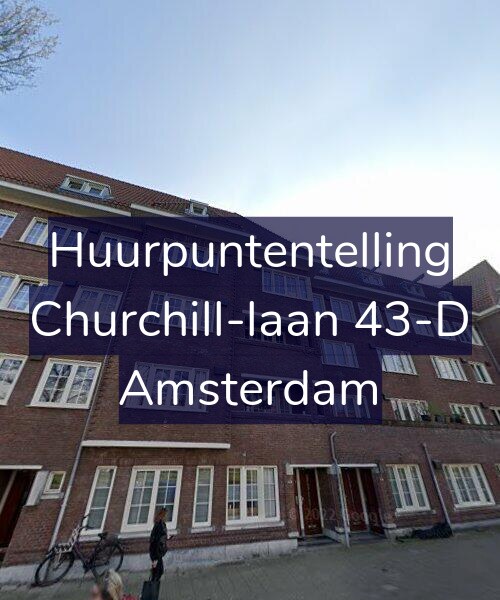 Foto gevel Huurpuntentelling voor Churchill-laan 43-D, Amsterdam