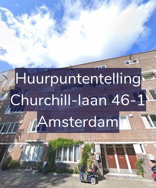 Foto gevel Huurpuntentelling voor Churchill-laan 46-1, Amsterdam