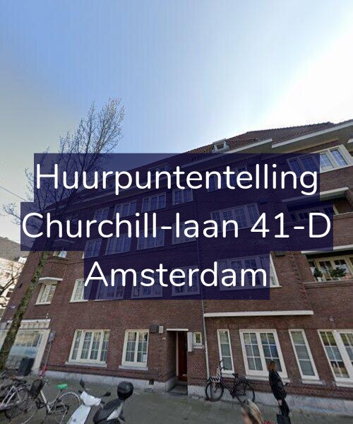 Foto gevel Huurpuntentelling voor Churchill-laan 41-D, Amsterdam