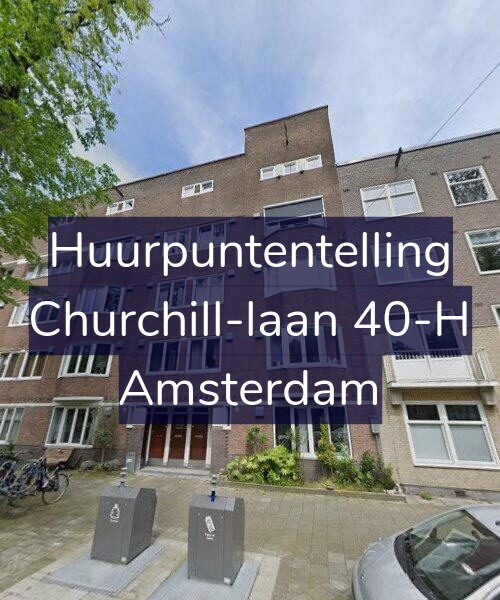 Foto gevel Huurpuntentelling voor Churchill-laan 40-H, Amsterdam