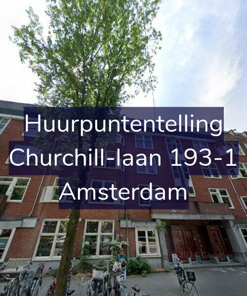 Foto gevel Huurpuntentelling voor Churchill-laan 193-1, Amsterdam