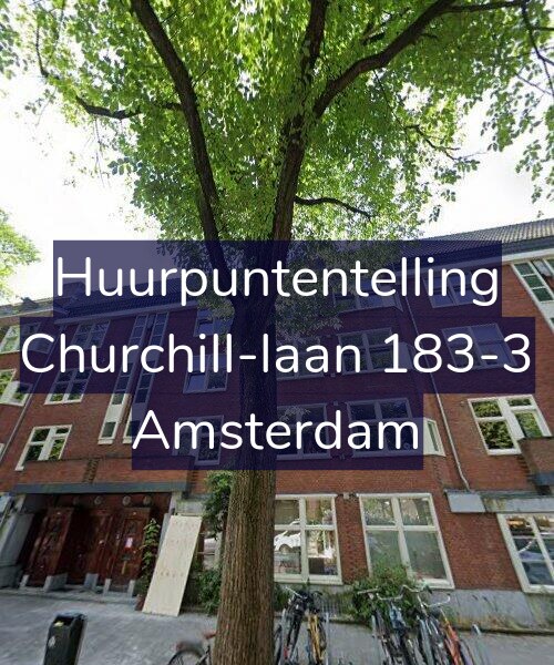 Foto gevel Huurpuntentelling voor Churchill-laan 183-3, Amsterdam