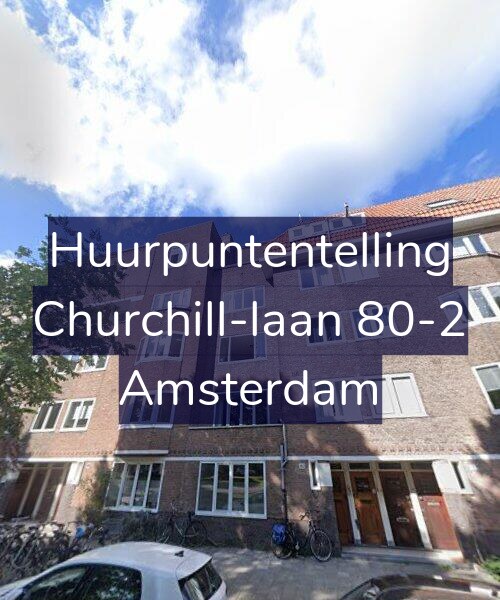 Foto gevel Huurpuntentelling voor Churchill-laan 80-2, Amsterdam