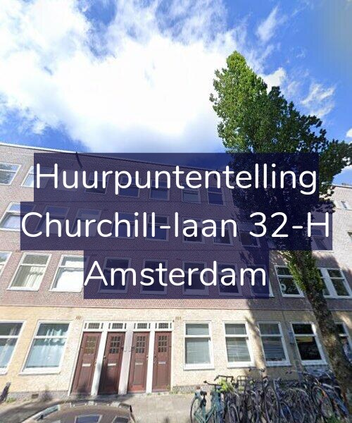 Foto gevel Huurpuntentelling voor Churchill-laan 32-H, Amsterdam