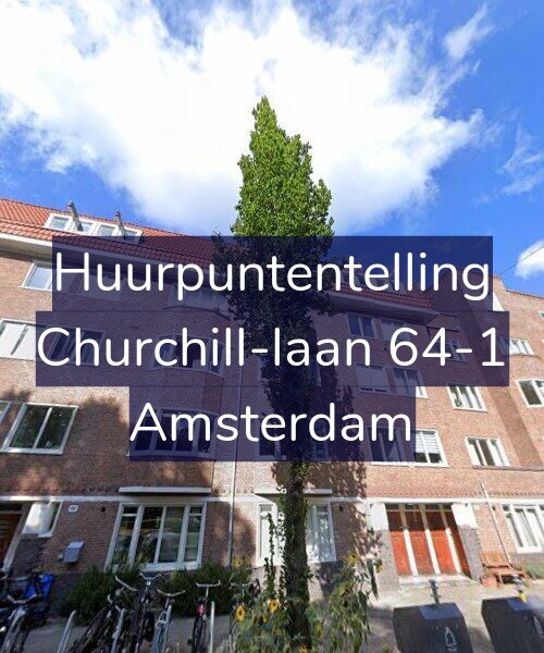 Foto gevel Huurpuntentelling voor Churchill-laan 64-1, Amsterdam