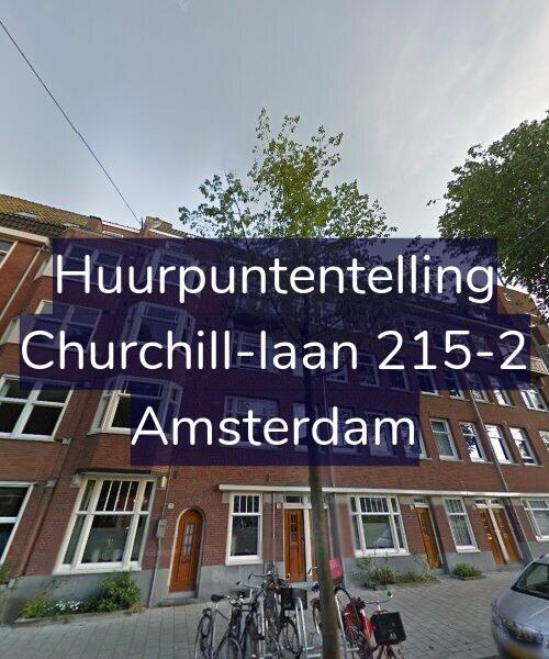 Foto gevel Huurpuntentelling voor Churchill-laan 215-2, Amsterdam