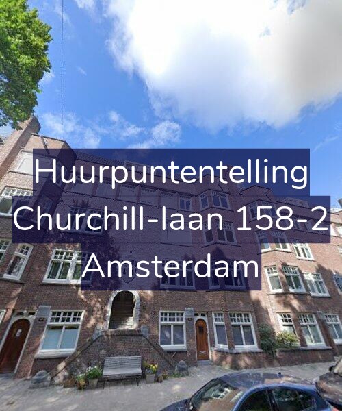 Foto gevel Huurpuntentelling voor Churchill-laan 158-2, Amsterdam