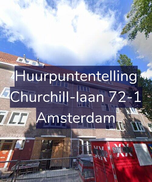Foto gevel Huurpuntentelling voor Churchill-laan 72-1, Amsterdam