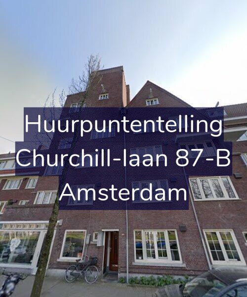 Foto gevel Huurpuntentelling voor Churchill-laan 87-B, Amsterdam