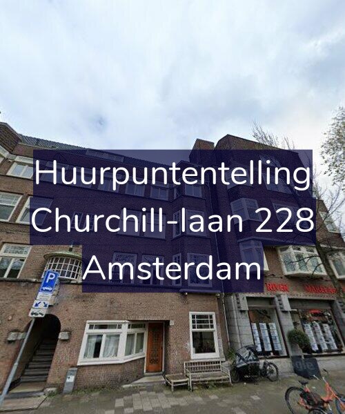 Foto gevel Huurpuntentelling voor Churchill-laan 228, Amsterdam