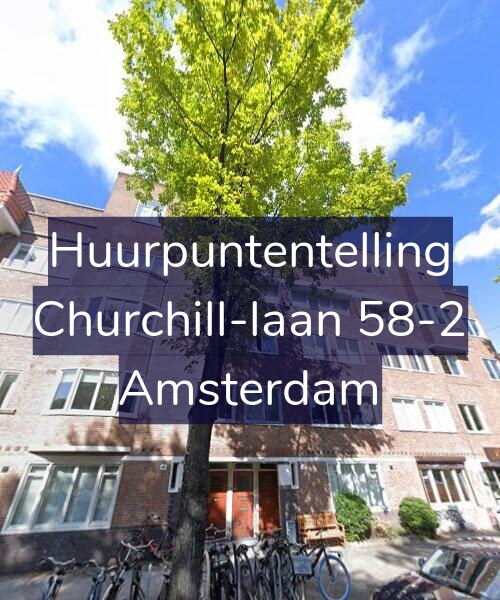 Foto gevel Huurpuntentelling voor Churchill-laan 58-2, Amsterdam