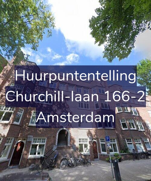 Foto gevel Huurpuntentelling voor Churchill-laan 166-2, Amsterdam