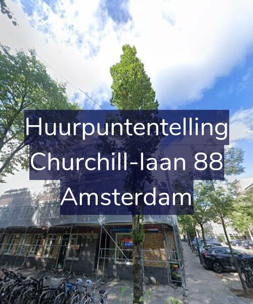 Foto gevel Huurpuntentelling voor Churchill-laan 88, Amsterdam