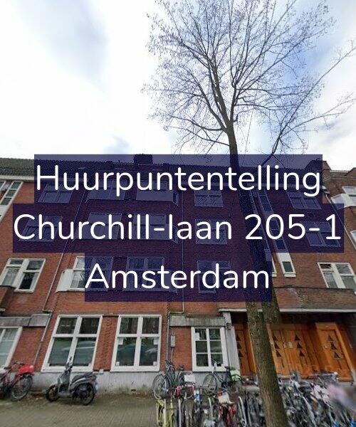 Foto gevel Huurpuntentelling voor Churchill-laan 205-1, Amsterdam