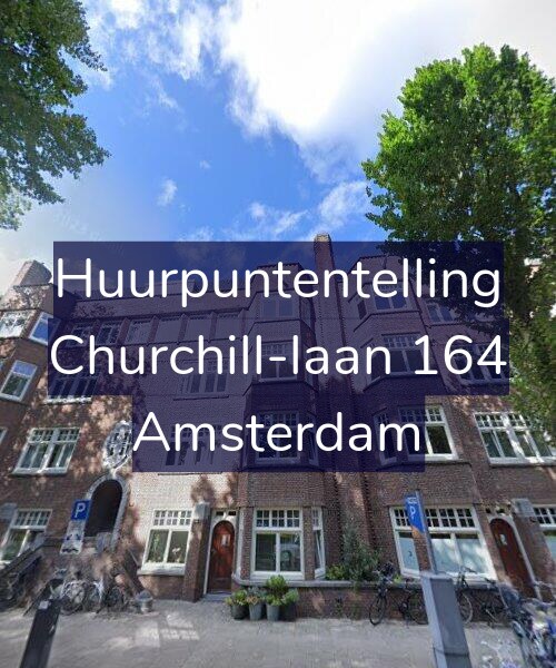 Foto gevel Huurpuntentelling voor Churchill-laan 164, Amsterdam
