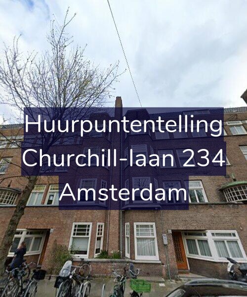 Foto gevel Huurpuntentelling voor Churchill-laan 234, Amsterdam