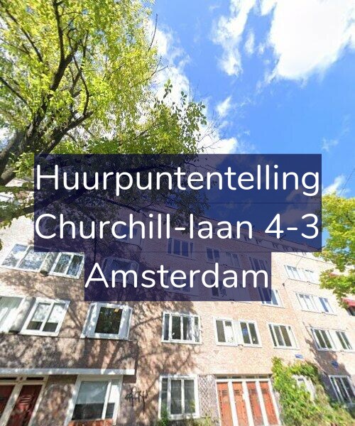 Foto gevel Huurpuntentelling voor Churchill-laan 4-3, Amsterdam