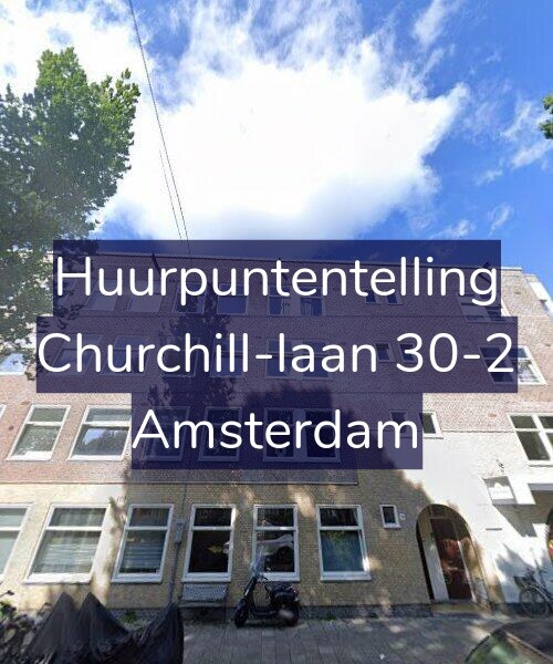 Foto gevel Huurpuntentelling voor Churchill-laan 30-2, Amsterdam