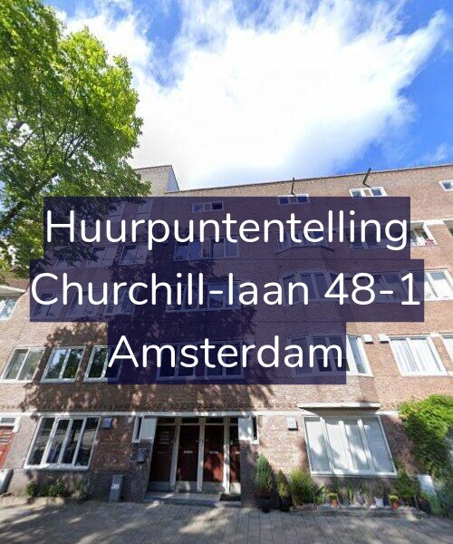 Foto gevel Huurpuntentelling voor Churchill-laan 48-1, Amsterdam