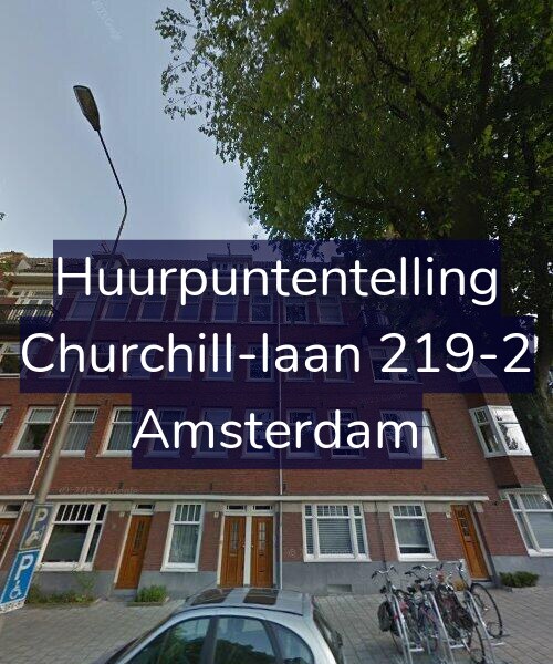 Foto gevel Huurpuntentelling voor Churchill-laan 219-2, Amsterdam