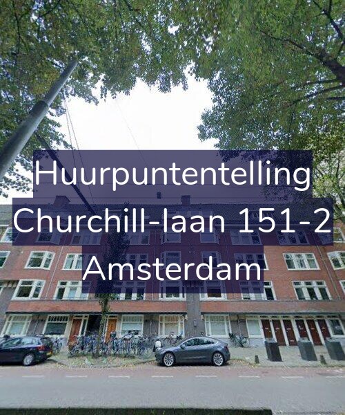 Foto gevel Huurpuntentelling voor Churchill-laan 151-2, Amsterdam