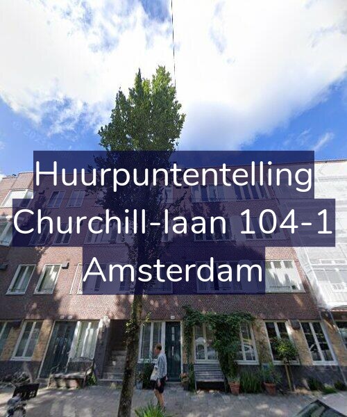 Foto gevel Huurpuntentelling voor Churchill-laan 104-1, Amsterdam
