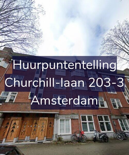 Foto gevel Huurpuntentelling voor Churchill-laan 203-3, Amsterdam