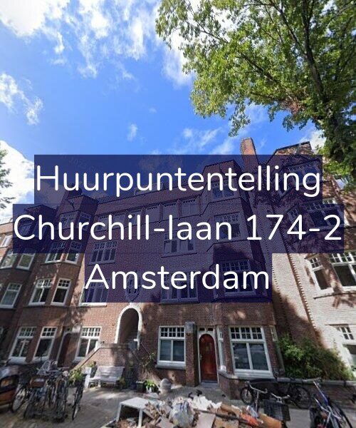 Foto gevel Huurpuntentelling voor Churchill-laan 174-2, Amsterdam