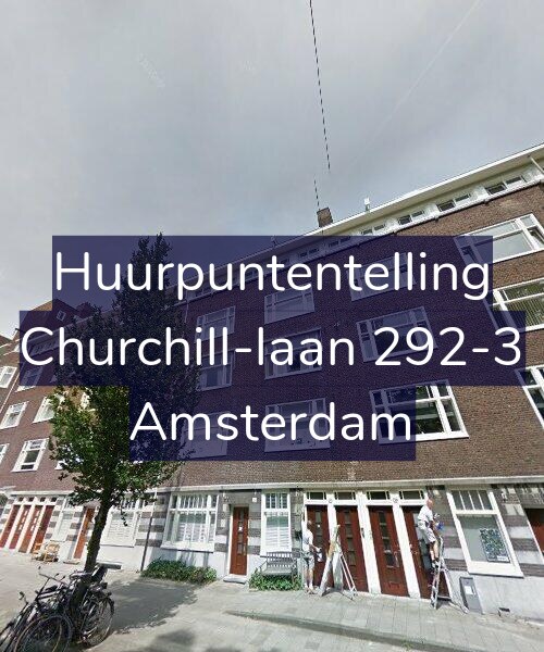 Foto gevel Huurpuntentelling voor Churchill-laan 292-3, Amsterdam