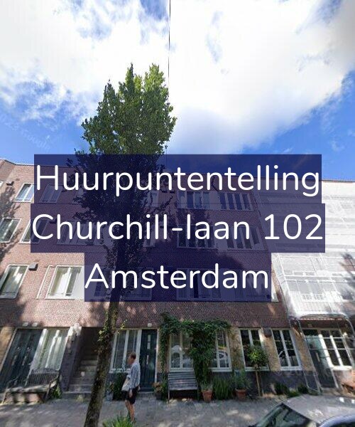 Foto gevel Huurpuntentelling voor Churchill-laan 102, Amsterdam