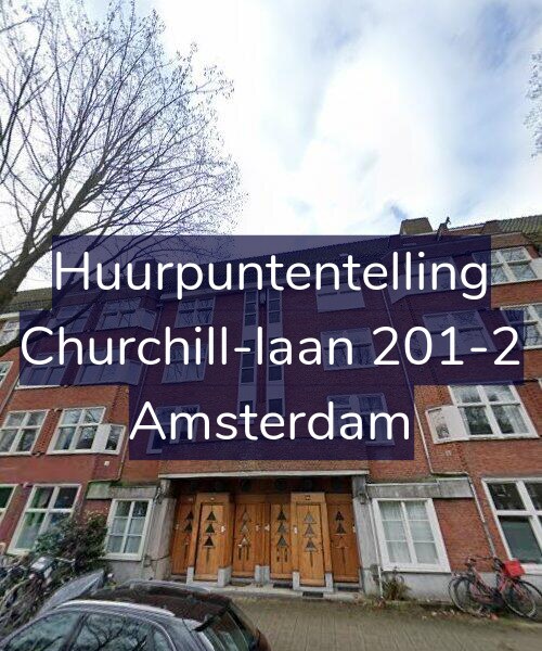Foto gevel Huurpuntentelling voor Churchill-laan 201-2, Amsterdam