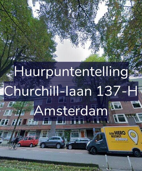 Foto gevel Huurpuntentelling voor Churchill-laan 137-H, Amsterdam