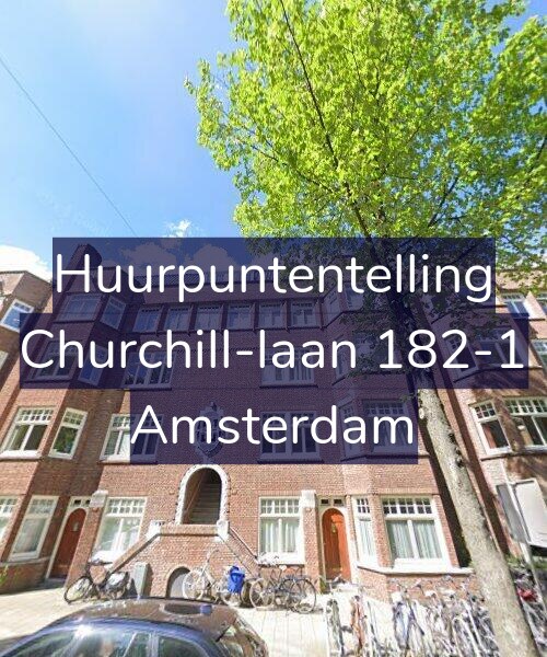 Foto gevel Huurpuntentelling voor Churchill-laan 182-1, Amsterdam