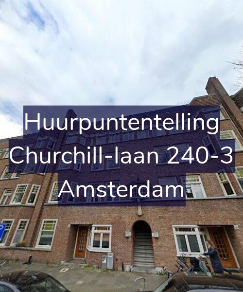 Foto gevel Huurpuntentelling voor Churchill-laan 240-3, Amsterdam