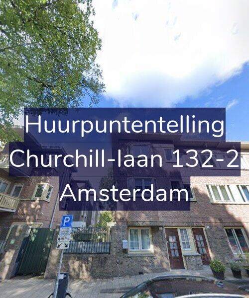 Foto gevel Huurpuntentelling voor Churchill-laan 132-2, Amsterdam