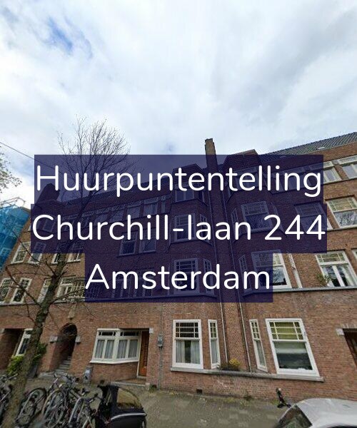 Foto gevel Huurpuntentelling voor Churchill-laan 244, Amsterdam