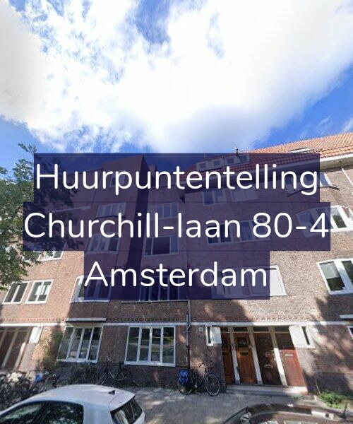 Foto gevel Huurpuntentelling voor Churchill-laan 80-4, Amsterdam
