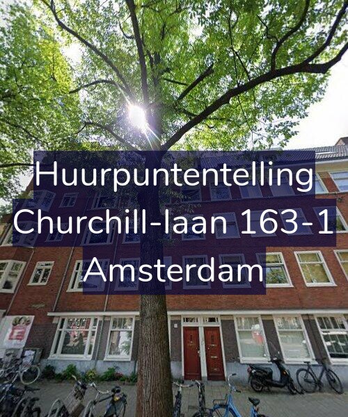 Foto gevel Huurpuntentelling voor Churchill-laan 163-1, Amsterdam