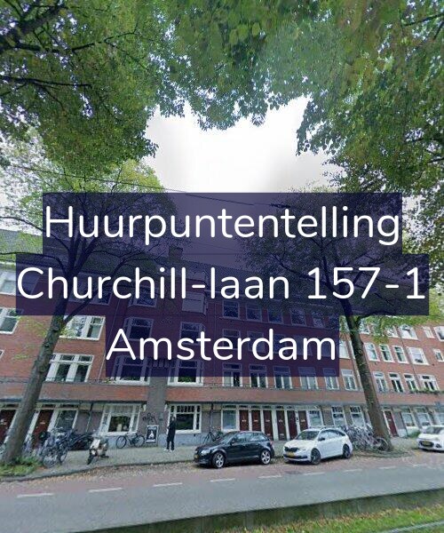 Foto gevel Huurpuntentelling voor Churchill-laan 157-1, Amsterdam
