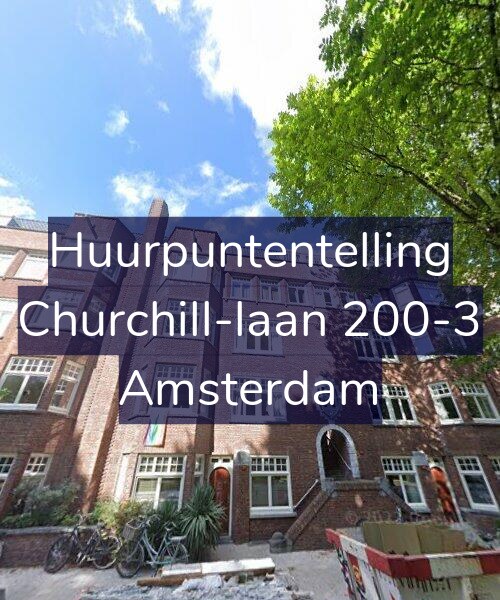 Foto gevel Huurpuntentelling voor Churchill-laan 200-3, Amsterdam