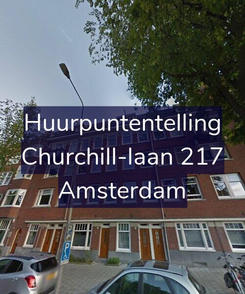 Foto gevel Huurpuntentelling voor Churchill-laan 217, Amsterdam