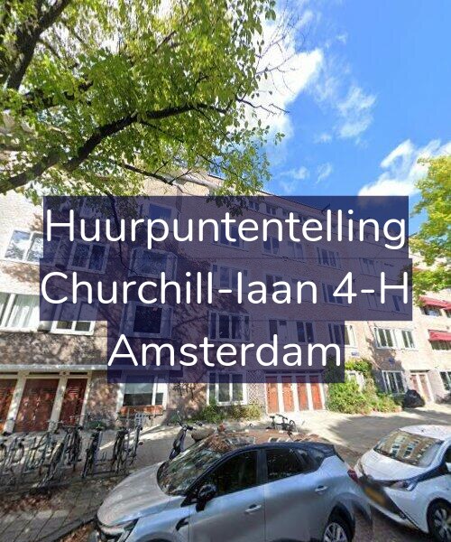 Foto gevel Huurpuntentelling voor Churchill-laan 4-H, Amsterdam
