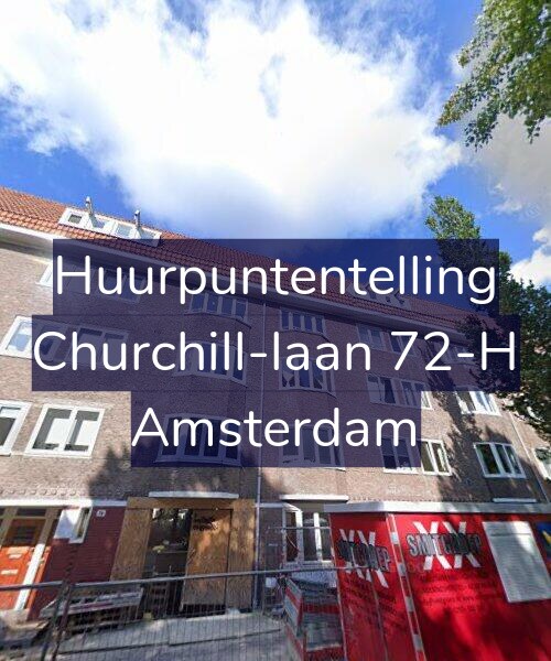Foto gevel Huurpuntentelling voor Churchill-laan 72-H, Amsterdam