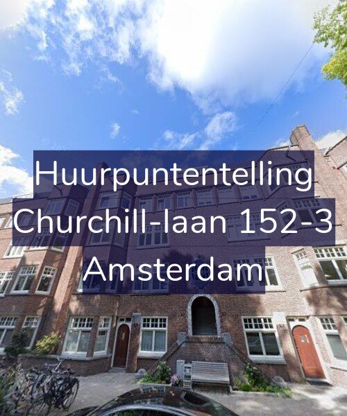 Foto gevel Huurpuntentelling voor Churchill-laan 152-3, Amsterdam