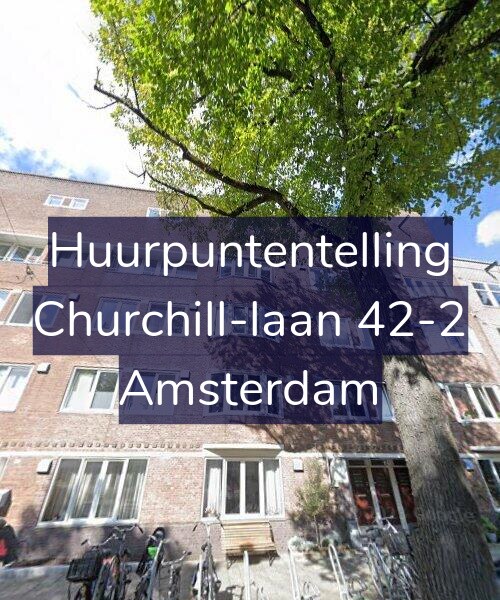 Foto gevel Huurpuntentelling voor Churchill-laan 42-2, Amsterdam